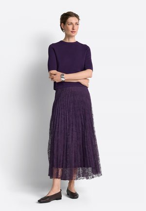 Rich & Royal, RICH & ROYAL ROCK - Faltenrock - mulberry