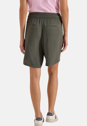 Cecil, HIGH WAIST WIDE LEG SHORTS MIT STRUKTUR - Short - khaki