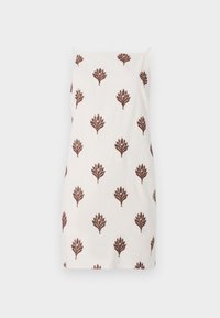 Shift Linen-Blend Mini Dress - Kjole - beige