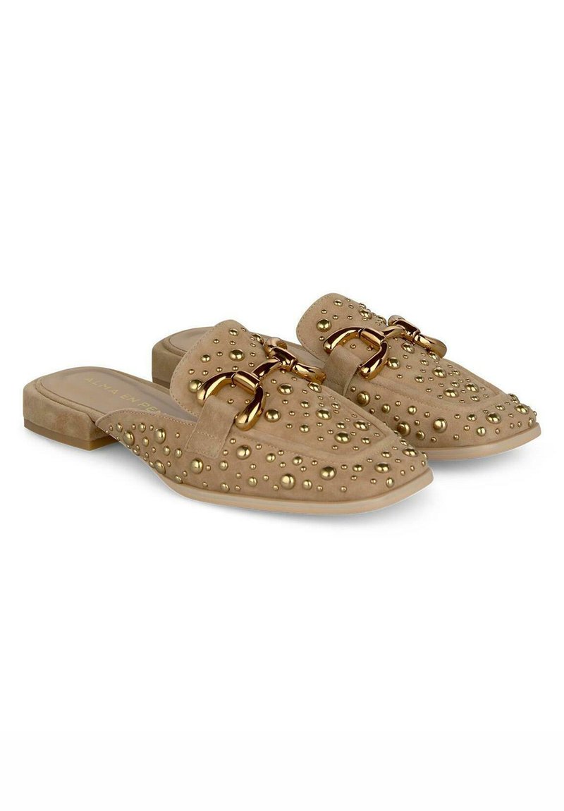 Sandals Mules HermÃ¨s Femme Alma En Pena Mules Camel Zalando