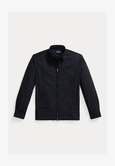 Polo Ralph Lauren GARMENT DYED OXFORD OVERSHIRT - Lett jakke - black