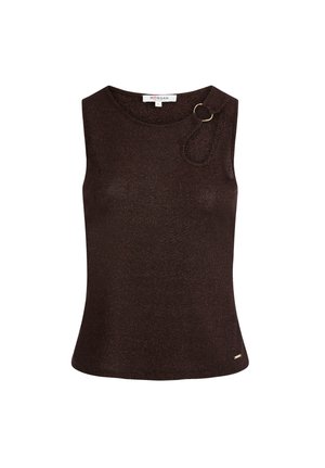 Morgan, MORGAN MORGAN SLEEVELESS VEST TOP - Débardeur - marron foncé