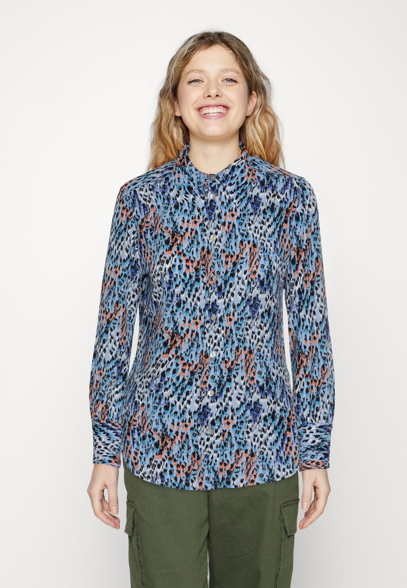 Marks & Spencer MODERN BLOUSE - Πουκαμίσα με κουμπιά - blue mix