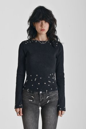 The Ragged Priest, CLUSTER - Camiseta de manga larga - black