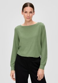 s.Oliver Langarmshirt - tannengrün