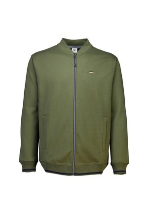 Jack's Sportswear JACK BASEBALL COLLAR - Felpa con zip - army