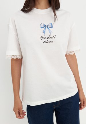 T-Shirt print - white