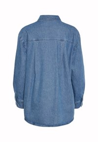 Denim srajca v svetlo modri barvi, z.Classic ovratnikom, dolgimi rokavi z gumbkami in sproščenim krojem z detajlom na hrbtu.