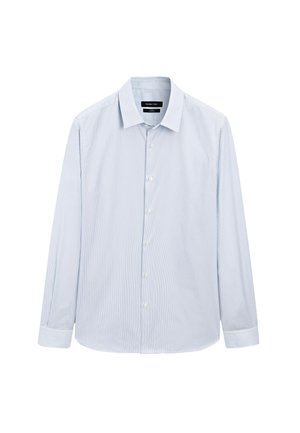 Massimo Dutti SLIM FIT STRIPED GARMENT - Hemd - blue
