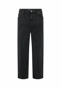 Minimum BARREL FIT  - Sirgete säärtega teksad - black