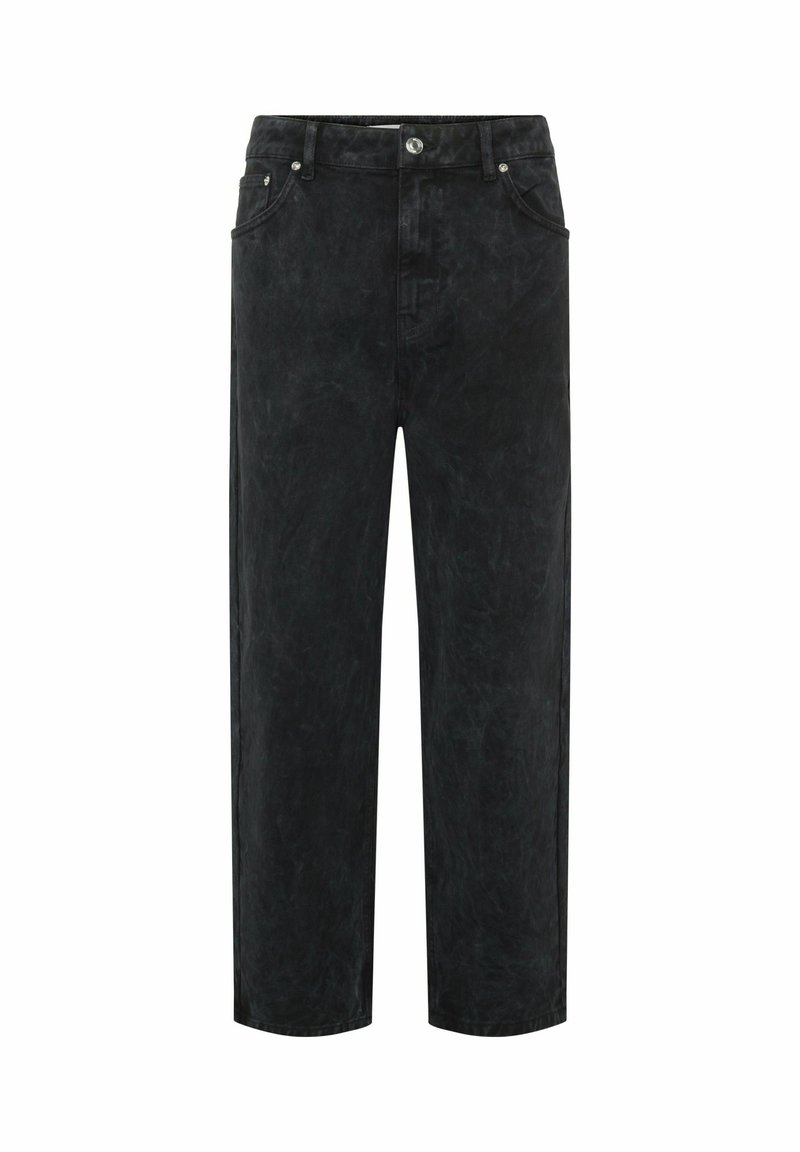 Minimum BARREL FIT  - Sirgete säärtega teksad - black