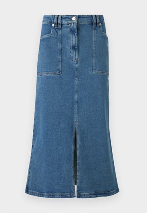 PS Paul Smith WOMENS MIDI SKIRT - Denim skirt - blue denim