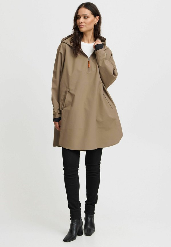 FRLUNA - Short coat - walnut3