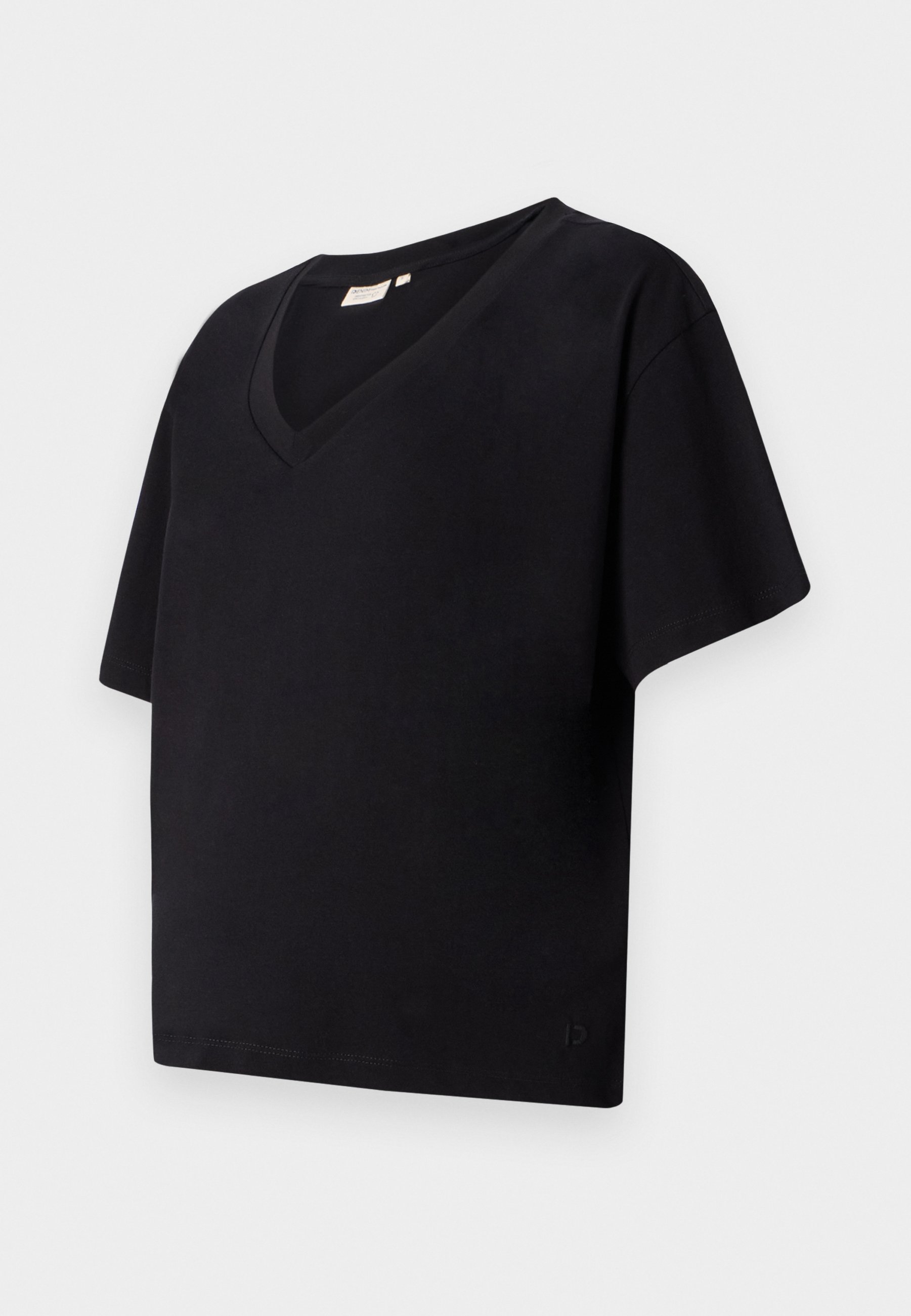 売れ筋商品|||トム テイラー デニム Tシャツ レディース トップス BOXY V NECK - Basic T-shirt - deep black TOM TAILOR DENIM BOXY V NECK - Basic T-shirt - deep black