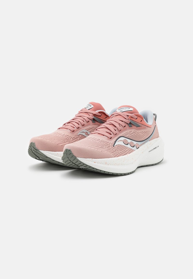 saucony triumph saucony pink running shoes