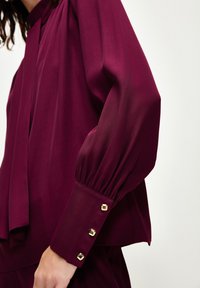 adL TIE DETAILED LONG SLEEVE - Camicetta - damson