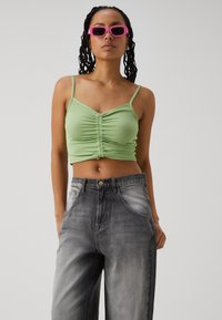 ONLY ONLJULIA LOOSE FIT BAGGY - Široke kavbojke - light grey denim