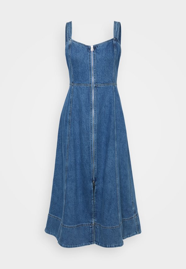 FIT N FLARE PITNEY - Denim dress - medium wash2