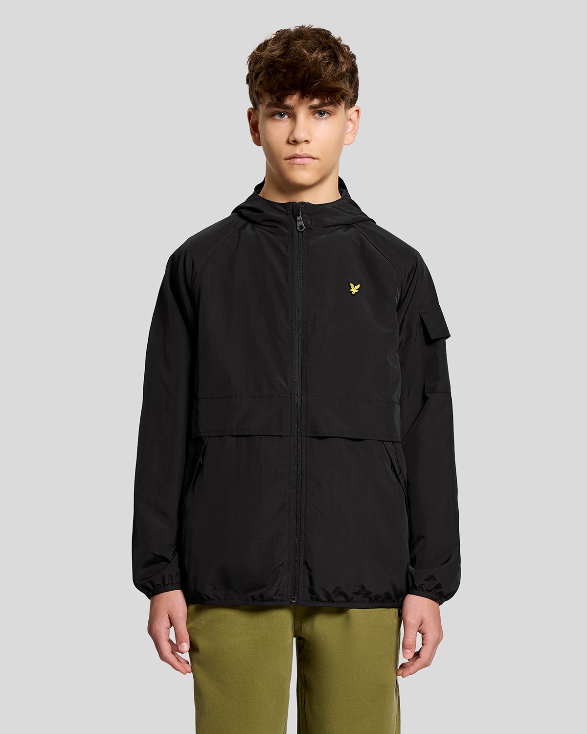 Lyle & Scott HOODED WINDBREAKER - Jas - jet black/zwart - Zalando.nl