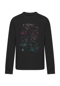 Musta pitkähihaisi paita, jossa on värikkäitä graafisia kuvastoja neljästä eläimestä, joilla on bannerit nimillä "Marauders", "Prongs", "Moony" ja "Padfoot".