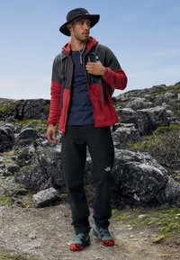 The North Face GLACIER HEAVYWEIGHT FULL ZIP  - Fleecejakke - garnet red/asphalt grey