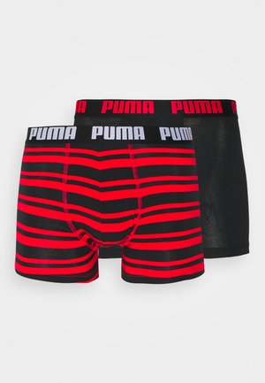 Puma HERITAGE STRIPE 2 PACK - Onderbroeken - red/black