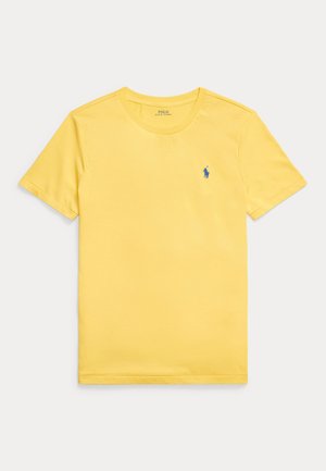 Polo Ralph Lauren, CUSTOM SLIM FIT JERSEY CREWNECK T-SHIRT - Lihtne T-särk - collegiate yellow