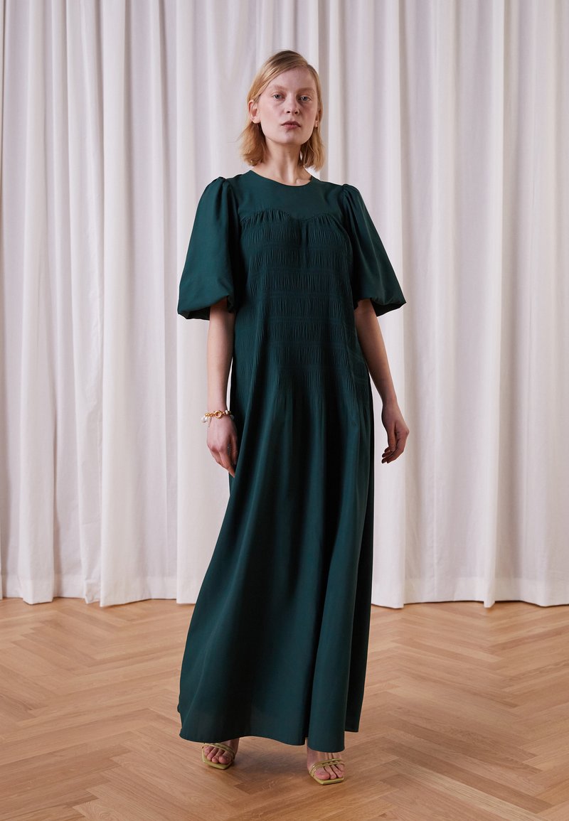 DESIGNERS REMIX VALERIE LAYERED DRESS - Vestido comprido - dark green