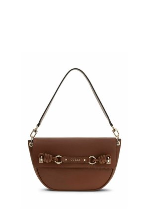 Guess, CAMELIA FLAP SHOULDER BAG - Sac à main - cognac