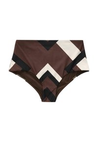 Next Slip bikini - brown cream geo