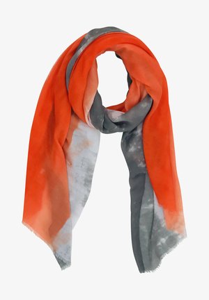 Scarf - grau/rot