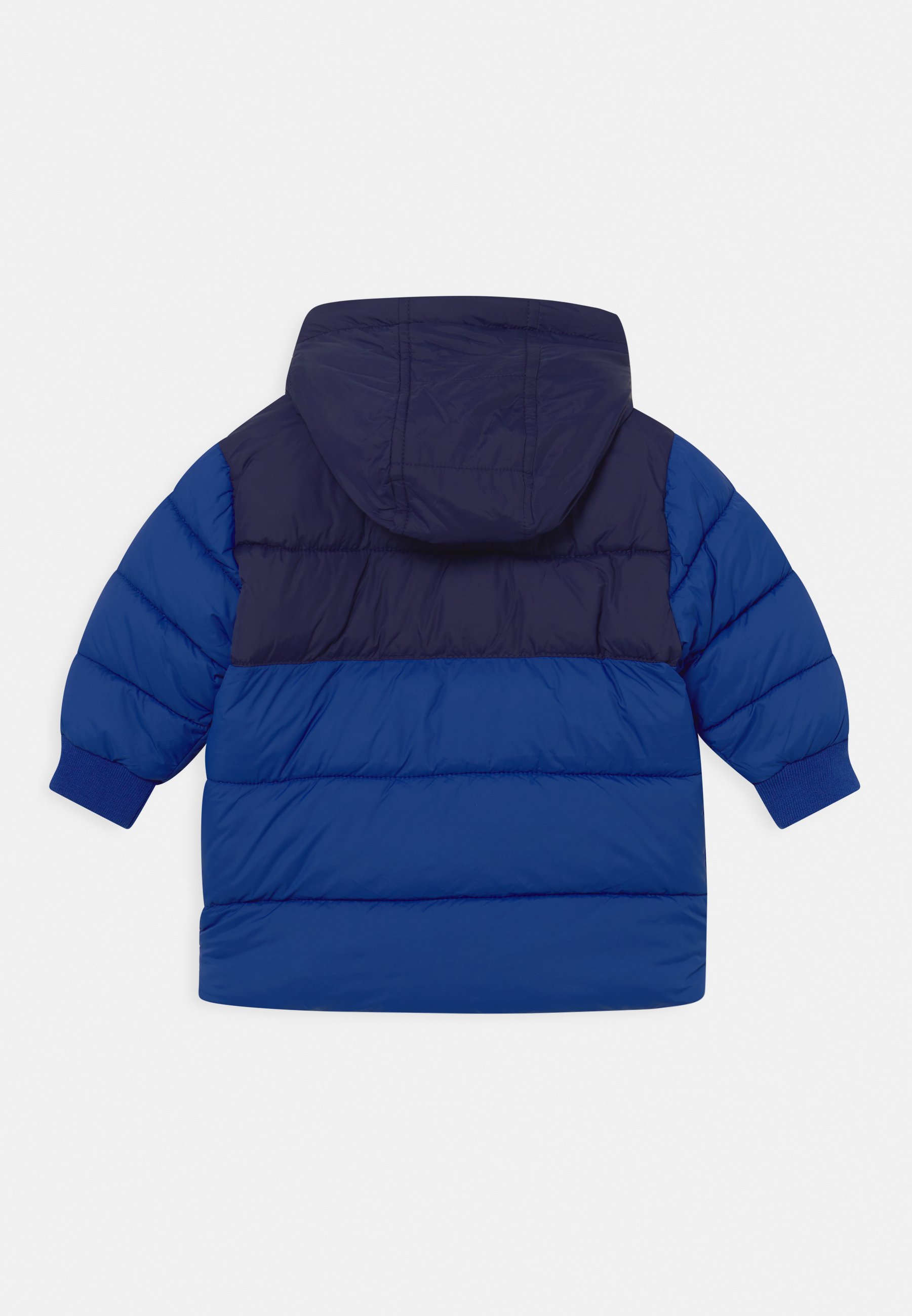 electric blue puffer jacket