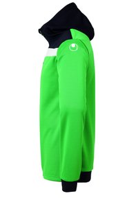 uhlsport Sweat zippé - grün/schwarz/weiß