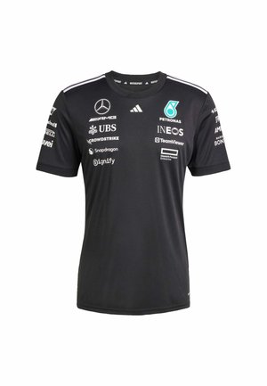 adidas Originals MERCEDES - AMG PETRONAS FORMULA ONE TEAM DRIVER BLACK WOMEN - Print T-shirt - black   white