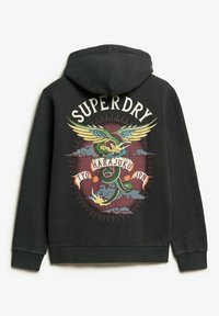 Superdry & Co TATTOO GRAPHIC - Jersey con capucha - black