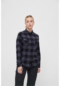 FLANELL - Nööpidega pluus - black grey