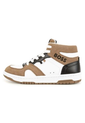 LACE-UP HIGH-TOP TRAINERS - Chaussures de skate - blanc