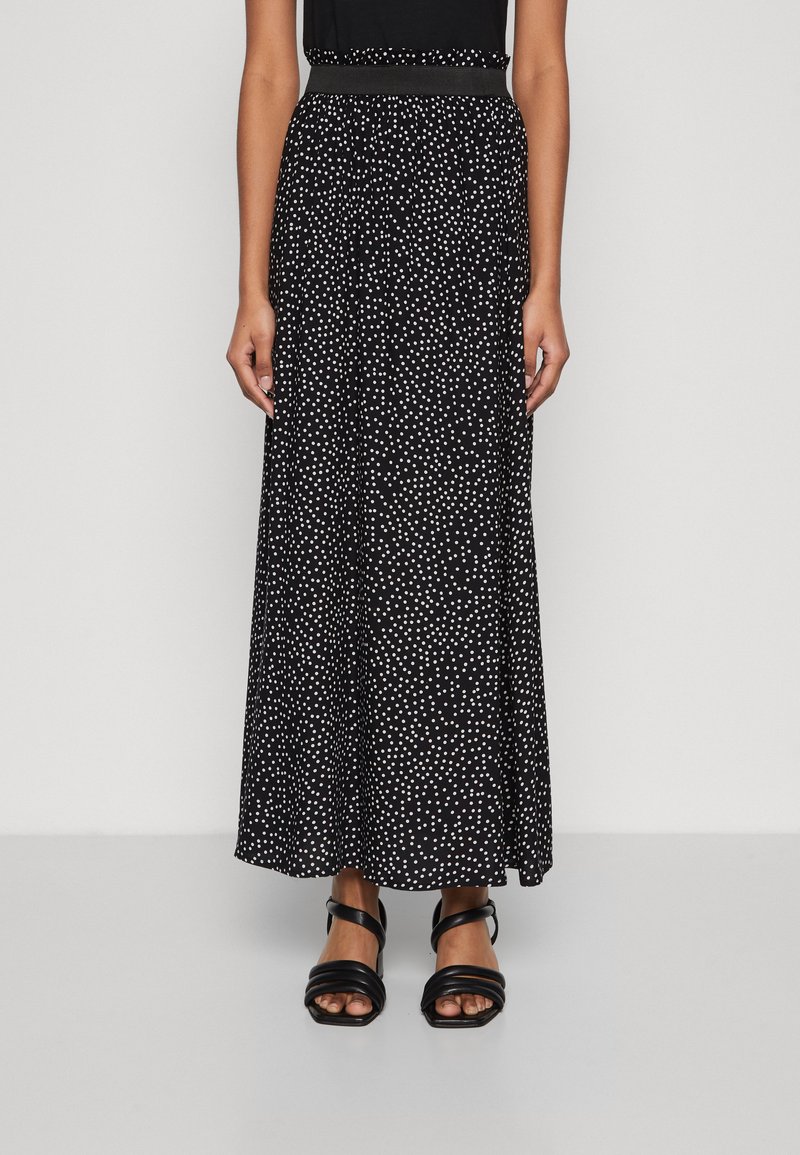 ONLY Petite - ONLVENEDIG LIFE LONG SKIRT - Maxiskjørt - black/cloud dancer, Forstørre