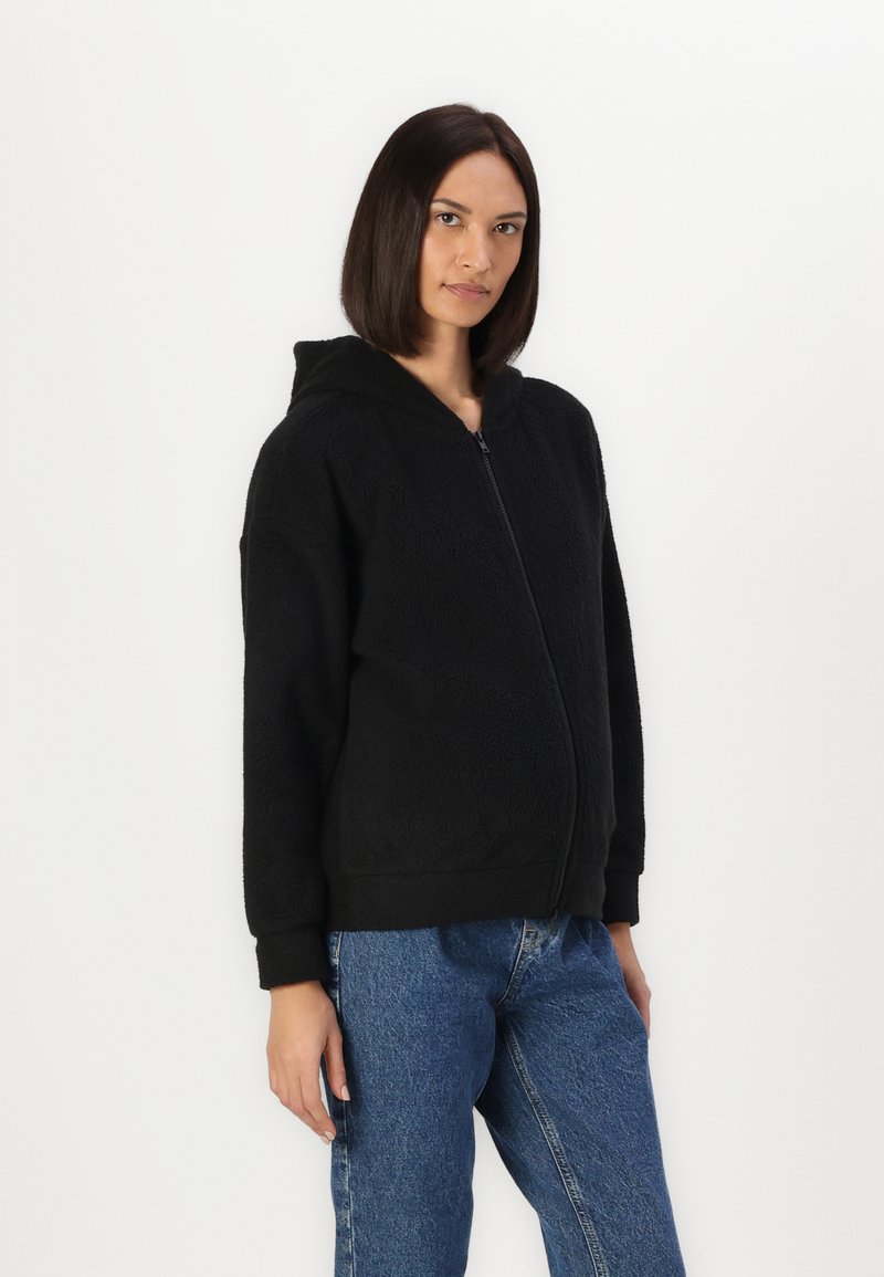 ONLY MATERNITY OLMALLIE HOOD - Jakna od flisa - black