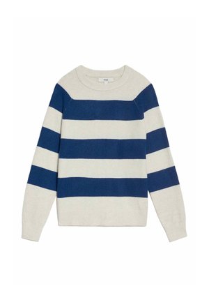 AIR STRIPE CREW NECK  - Trui - dark blue mix
