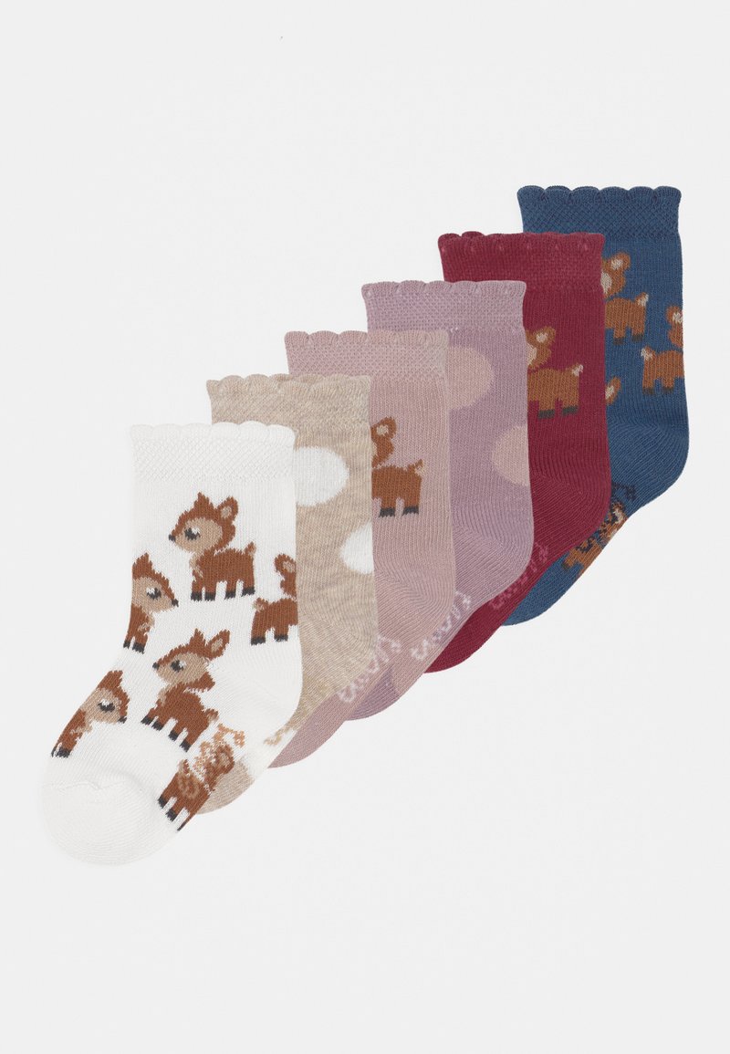 Ewers GIRL 6 PACK - Socks - pink/blue/beige
