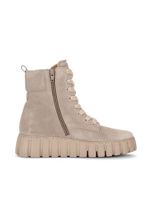 Gabor, GABOR PLATEAU STIEFELETTE - Wedge Ankle Boots - kiesel