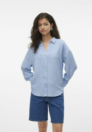 Vero Moda VMMELANEY - Nööpidega pluus - chambray blue
