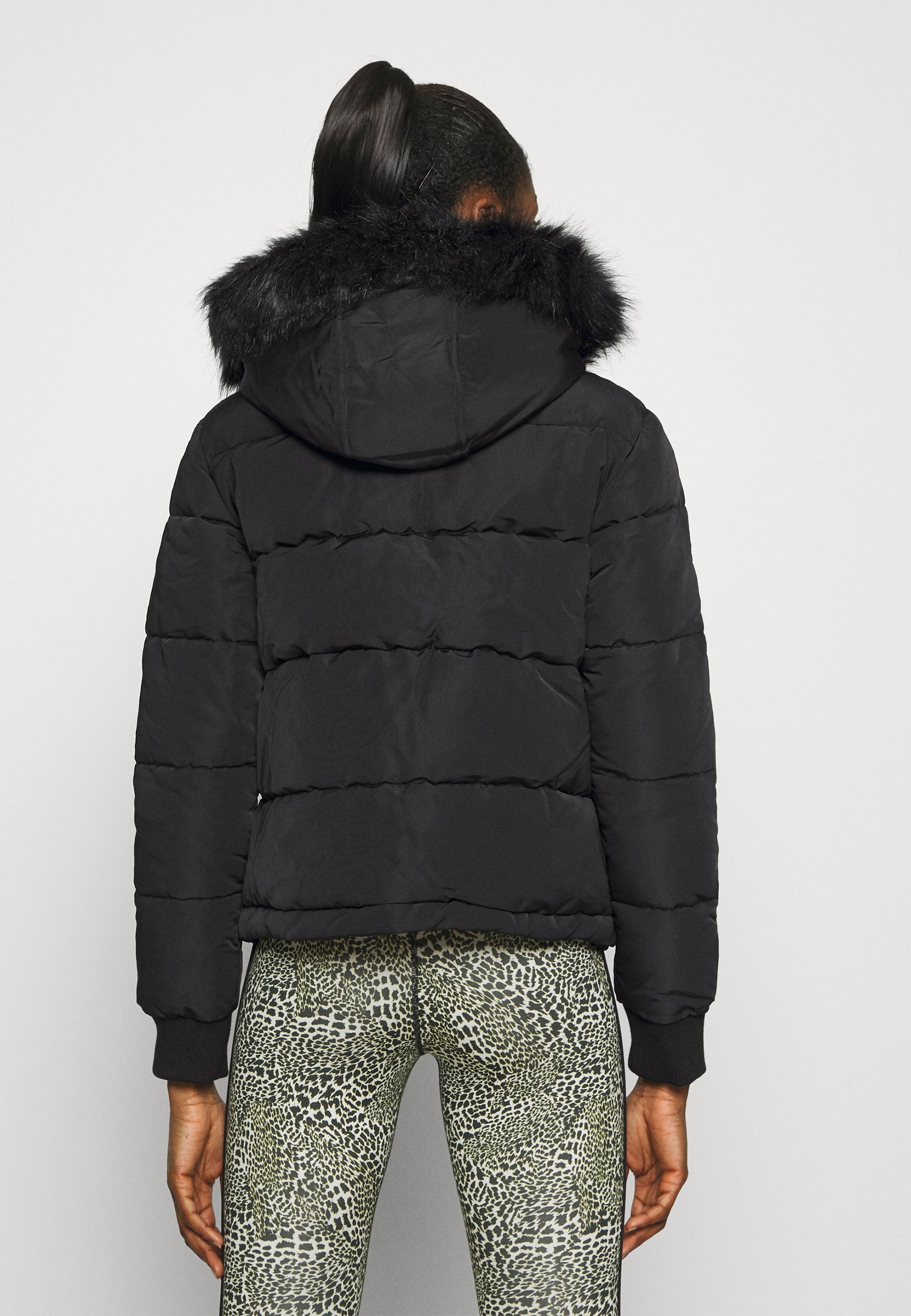pink soda fur hood jacket