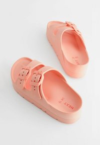Next DOUBLE BUCKLE CHUNKYREGULAR FIT - Badsandal - apricot pink