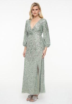 EMBELLISHED SEQUINS - Abiti per occasioni speciali - sage green