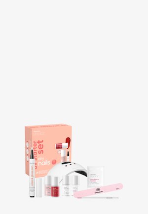 STRIPLAC UV STARTER SET DRY NAILS - 2 COLOURS - Nail set - pink & red