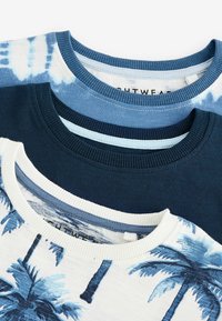 Next 3 PACK - REGULAR FIT - Pyžamo - navy white tie dye surf