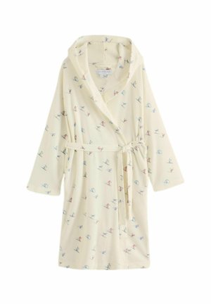 REGULAR FIT - WAFFLE - Bademantel - cream ski print