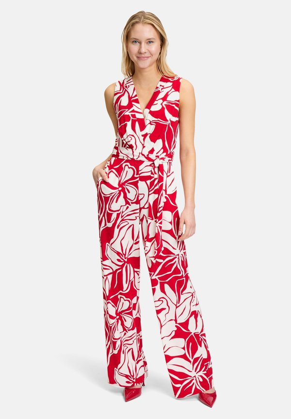 BINDEGÜRTEL - Jumpsuit - rot weiß